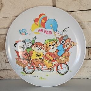 Vintage Hallmark Shirt Tales 9" Melamine Plate. Made in USA.
